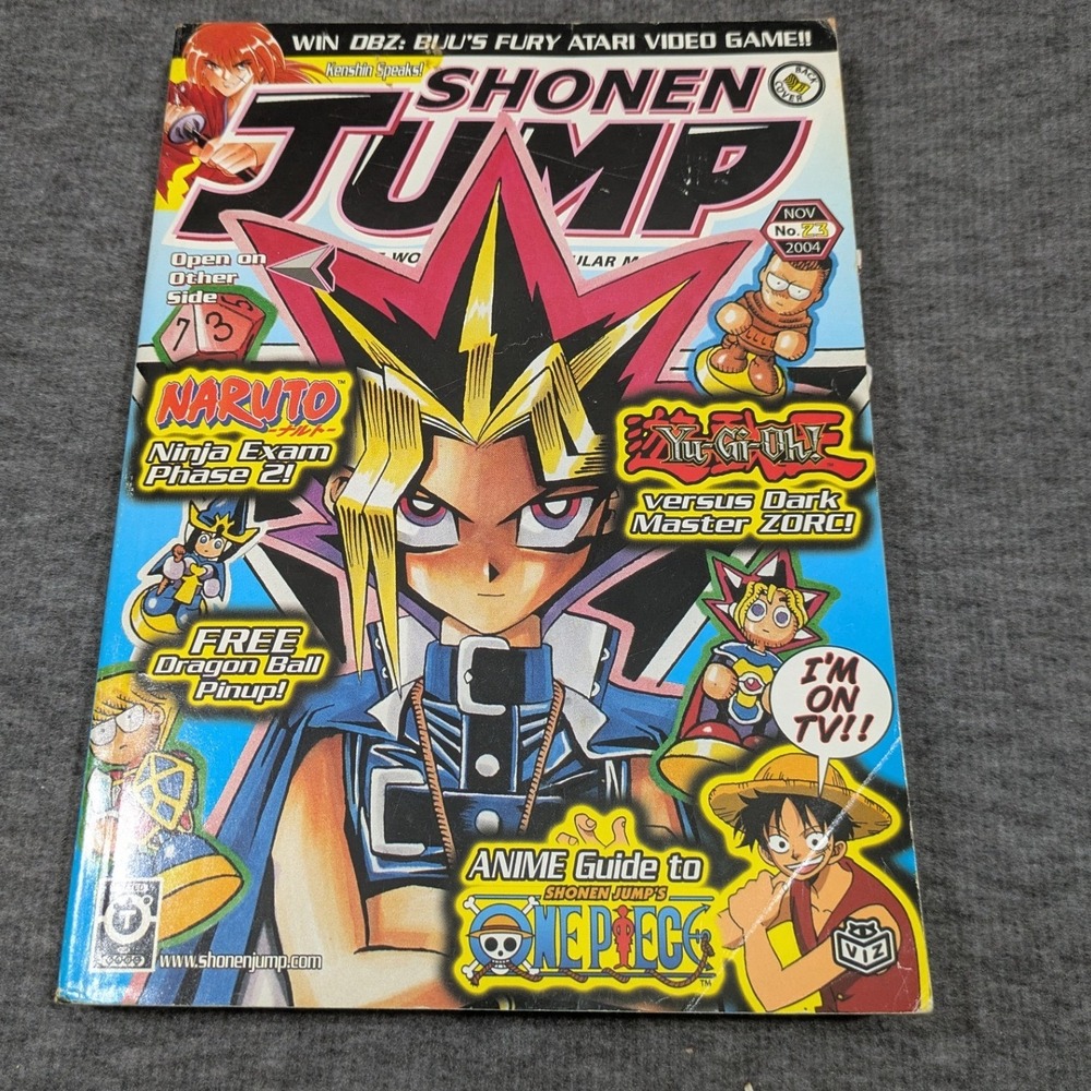 Shonen Jump Magazine November 2004, Vol 2, Issue 11 - Naruto,‎ One Piece, YuGiOh